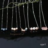  Dây chuyền bạc đính ngọc trai Opal 