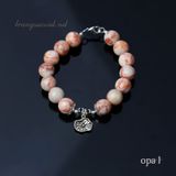  Vòng tay đá tự nhiên Handmade, đá Jasper 