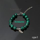  Vòng tay đá tự nhiên Handmade, đá Malachite, đá khổng tử 