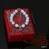  Vòng tay đá tự nhiên Handmade, đá Chalceldony 