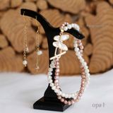  Bộ ngọc trai nhí 5,6 ly phối ánh tím và trắng cách điệu 2 layer 