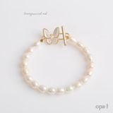  BST Vòng tay ngọc trai Opal – khóa bướm thiết kế 