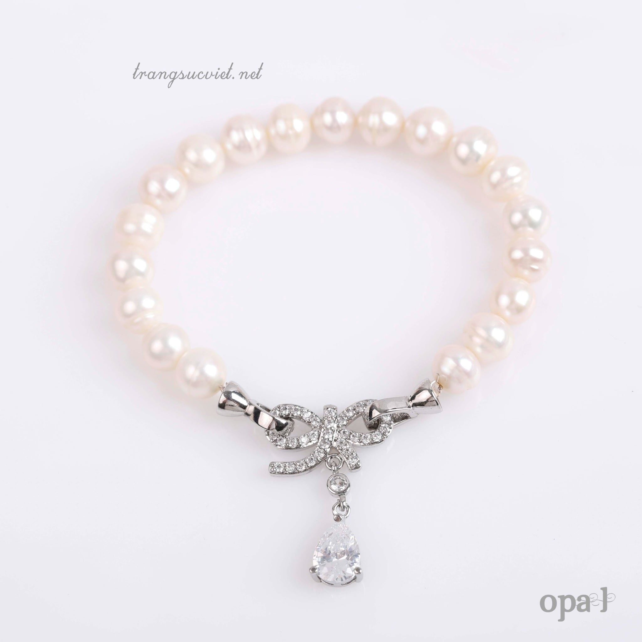 BST Vòng tay ngọc trai Opal – khóa bướm thiết kế 