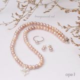  Vòng cổ ngọc trai Choker tím phong cách hiện đại mang xu hướng trẻ trung thương hiệu Opal 