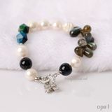  Vòng tay mix đá và ngọc trai Opal phiên bản giới hạn 
