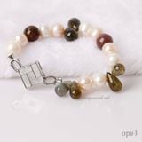  Vòng tay mix đá và ngọc trai Opal phiên bản giới hạn 