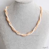  Bộ ngọc trai nhí 5,6 ly phối ánh tím và trắng cách điệu 2 layer 