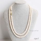  Chuỗi ngọc trai trắng tròn 7,8 ly 2 layer, hiện đại và sang trọng 