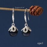  Hoa tai đá tự nhiên Agate 