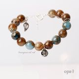  Vòng tay đá handmade, vòng tay đá tự nhiên, đá Malachite, đá Jasper 