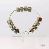  Vòng tay đá handmade, vòng tay đá xà cừ (Labradorite) 