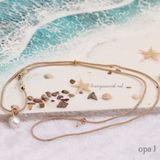  Dây chuyền dù đính ngọc trai 