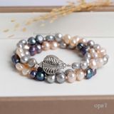  Vòng cổ ngọc trai thô 5ly cá tính trẻ trung 