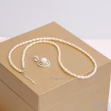  Vòng cổ ngọc trai nước ngọt giọt nước phong cách trẻ trung thương hiệu Opal 