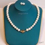  Bộ ngọc trai trắng sang trọng 11 ly khóa thiết kế 