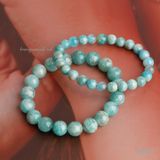  Cặp đôi vòng tay đá handmade, đá Amazonite 