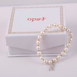  vòng tay Ngọc Trai hồng gắn charm Bạc cho bé 