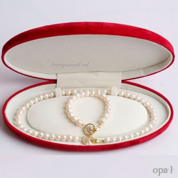  Bộ ngọc trai trắng sang trọng 10 ly tặng mẹ 