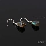  Bộ trang sức handmade dây da đính đá Labradorite 