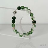  Vòng tay đá tự nhiên thạch anh tóc xanh 