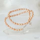  Bộ ngọc trai hồng oval vương niệm công chúa 