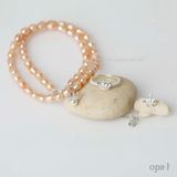  Bộ ngọc trai hồng oval vương niệm công chúa 