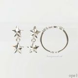  Set hoa tai và nhẫn hình ngôi sao 