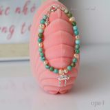  Ưu đãi hấp dẫn-Vòng tay cho bé phối ngọc trai, đá và charm bạc thương hiệu Opal 