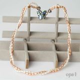  Chuỗi ngọc trai oval nhí xoắn thanh lịch 