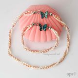  Chuỗi ngọc trai oval nhí xoắn thanh lịch 
