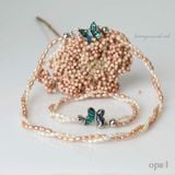  Chuỗi ngọc trai oval nhí xoắn thanh lịch 