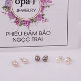  set 3 đôi hoa tai bạc đính ngọc trai OPAL - PE12214 