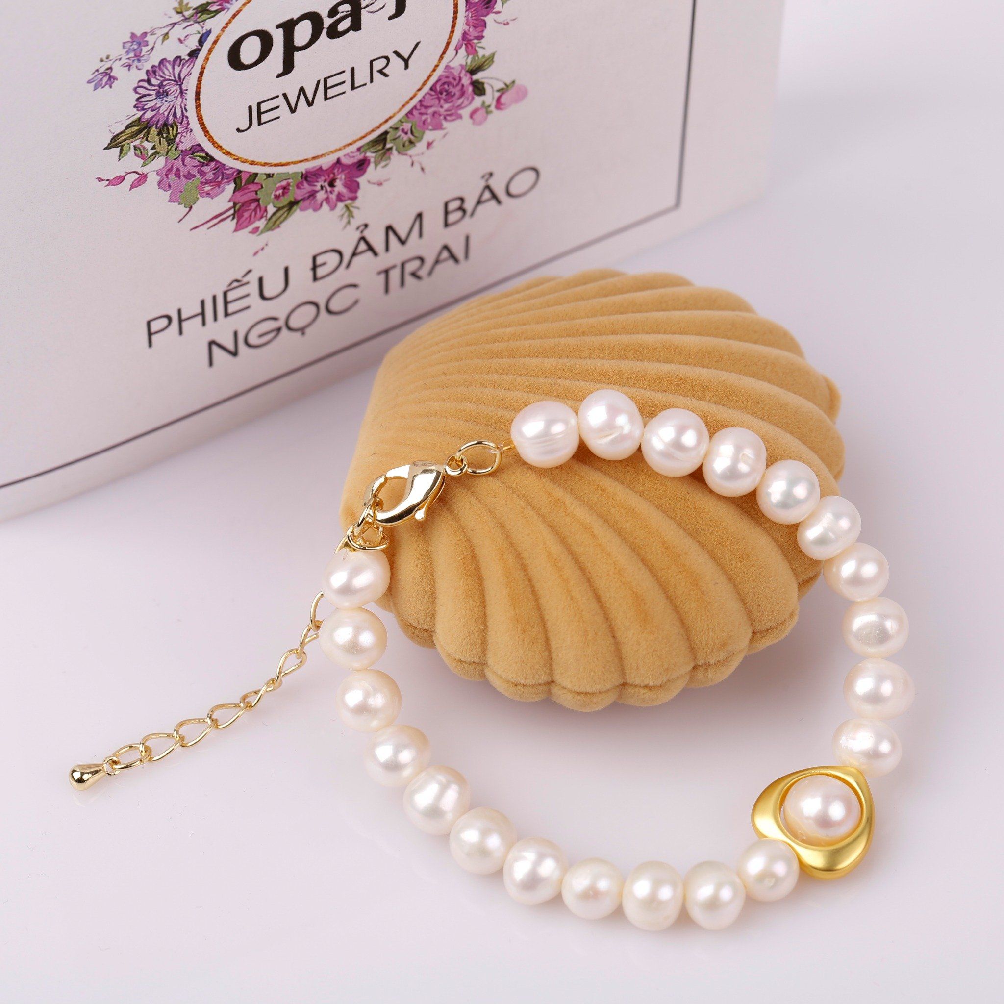  Vòng tay ngọc trai thương hiệu Opal - PB12217 