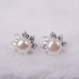  hoa tai bạc đính ngọc trai OPAL - PE01221 