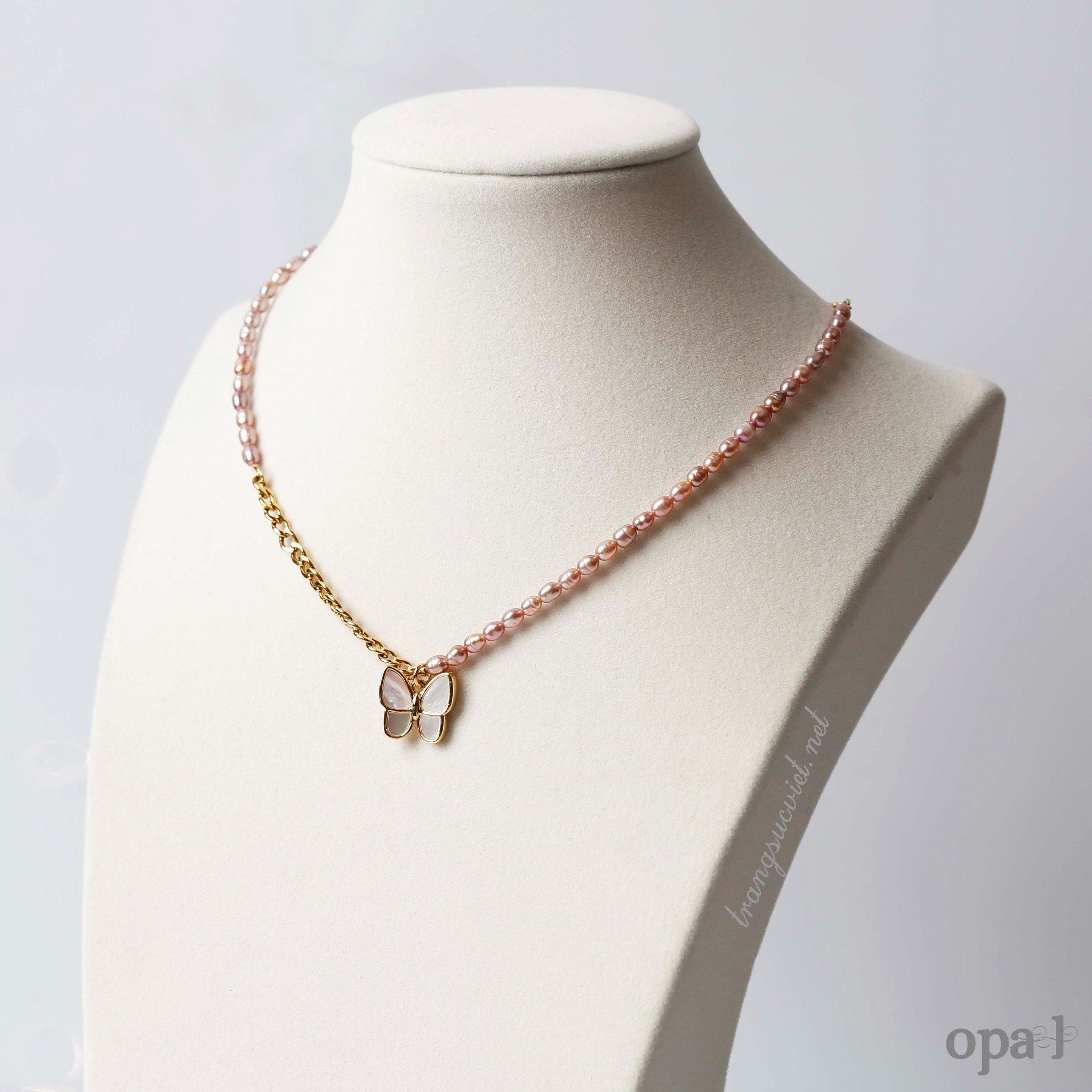  Quà tặng hoa tai ngọc trai trị giá 250k khi chọn vòng cổ ngọc trai choker thương hiệu Opal 