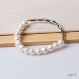  Vòng tay ngọc trai trắng phong cách tối giản 