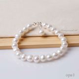  Vòng tay ngọc trai trắng phong cách tối giản 