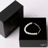  Vòng tay ngọc trai trắng phong cách tối giản 