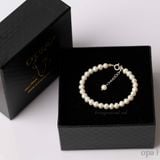  Vòng tay ngọc trai trắng phong cách tối giản 