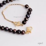  Bộ sưu tập Vòng Tay Song Hành – Gắn Kết Dịu Êm , ngọc trai ánh nâu thương hiệu Opal 