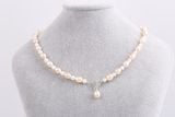  Vòng cổ Ngọc Trai Choker khoá Bạc thương hiệu Opal 
