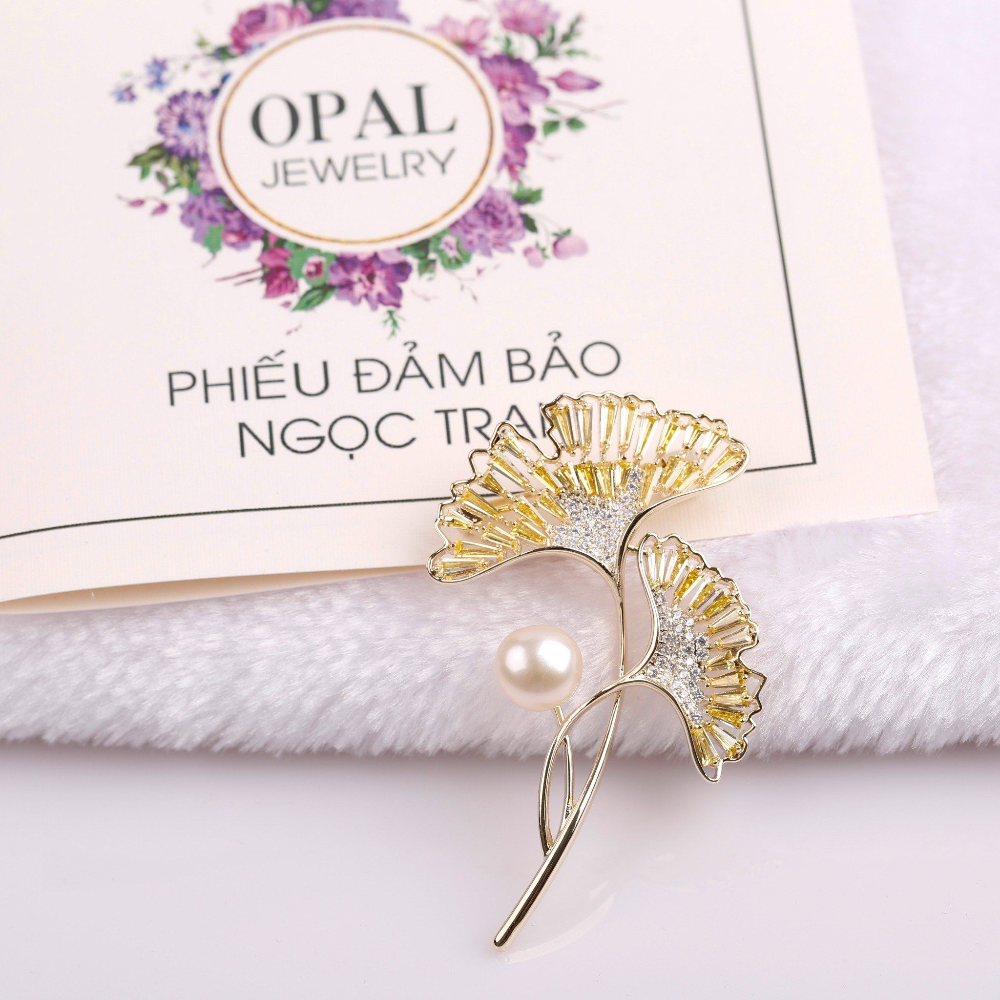  BST Cài Áo đính Ngọc Trai - quà tặng ý nghĩa và đẳng cấp từ thương hiệu opal 