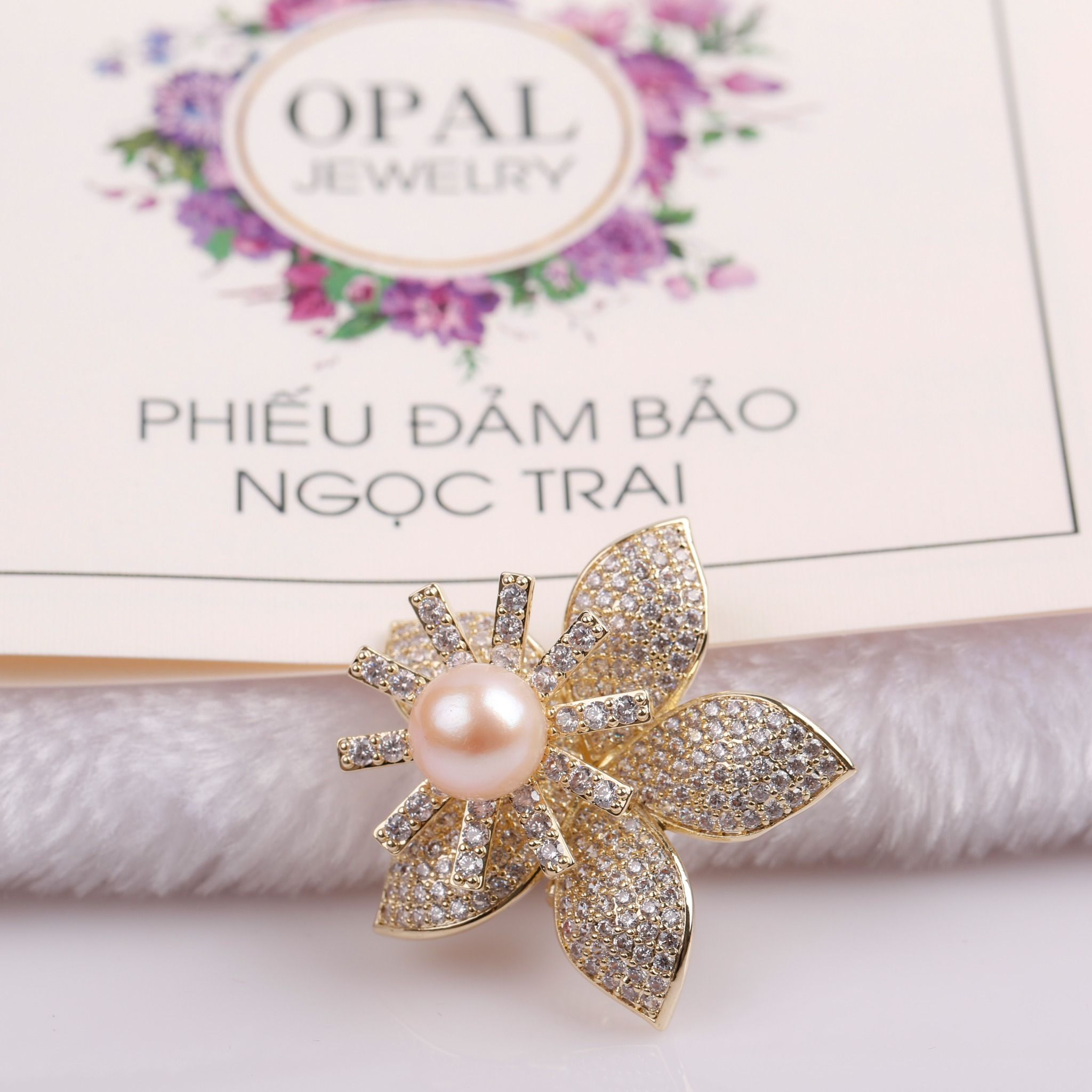  BST Cài Áo đính Ngọc Trai - quà tặng ý nghĩa và đẳng cấp từ thương hiệu opal 