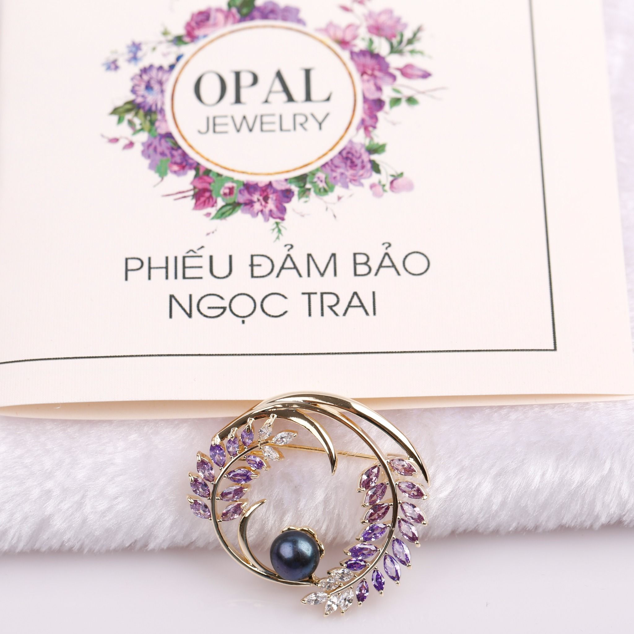  BST Cài Áo đính Ngọc Trai - quà tặng ý nghĩa và đẳng cấp từ thương hiệu opal 