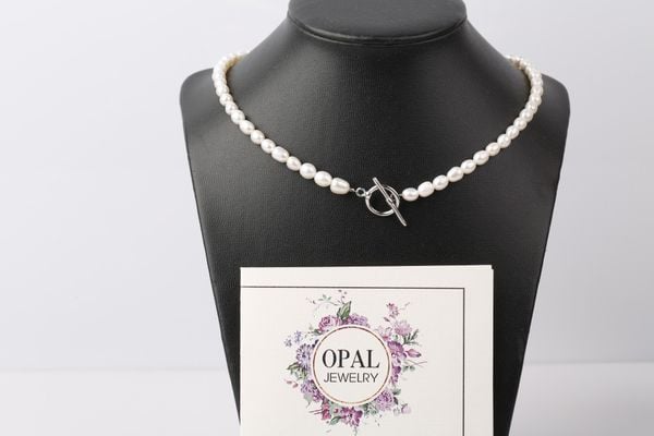  Vòng cổ Ngọc trai Oval sang trọng thương hiệu OPAI 