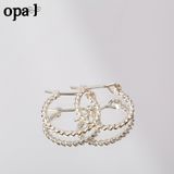  Hoa tai bạc phong cách nhẹ nhàng trẻ trung thương hiệu Opal 