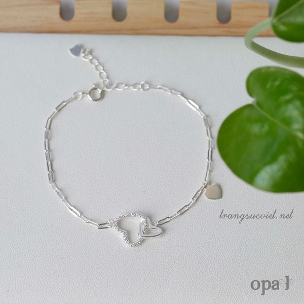  BST lắc bạc mới ra mắt+ quà tặng hoa tai 