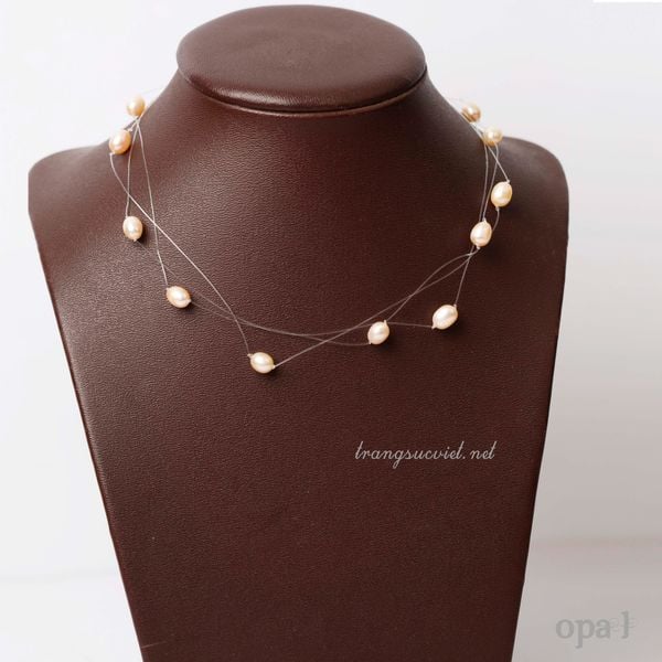  Vòng cổ Floating đính ngọc trai 