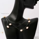  Vòng cổ Floating đính ngọc trai 