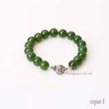  Vòng tay đá mã não xanh lục 